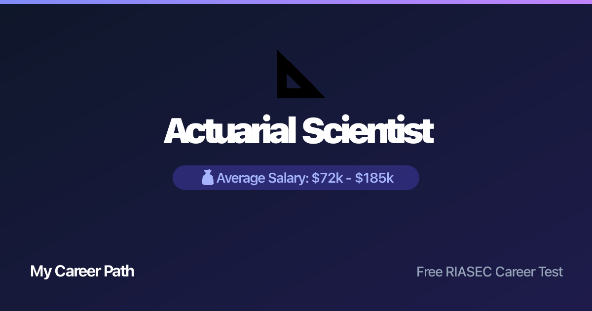 Actuarial Scientist career profile — salary, skills, and outlook