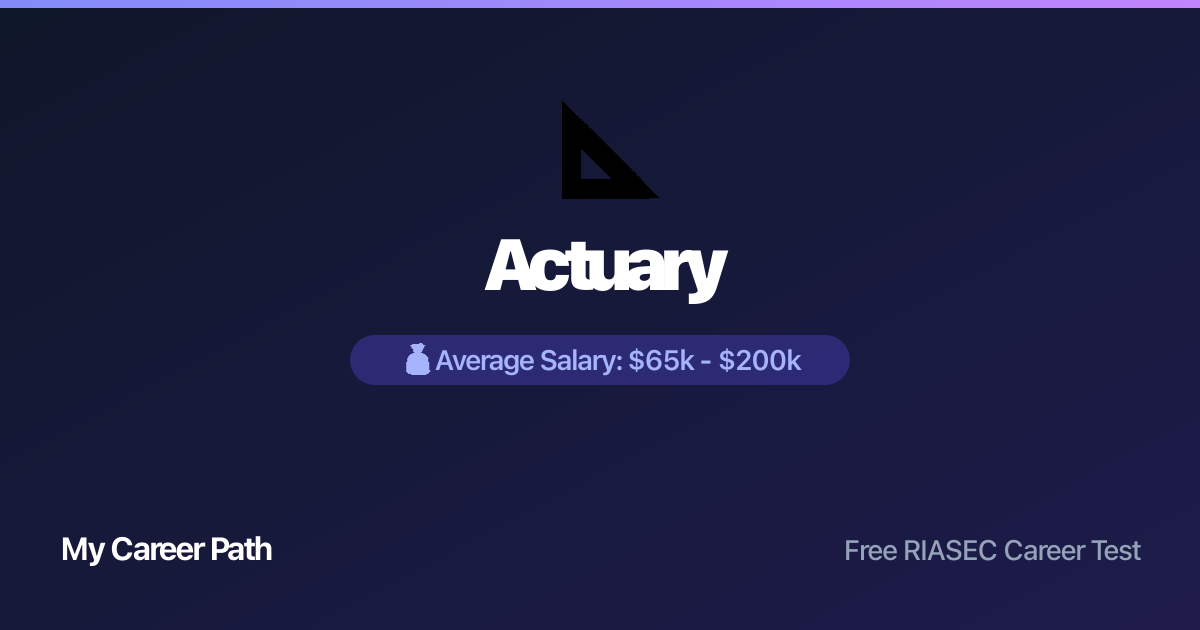 Actuary career profile — salary, skills, and outlook