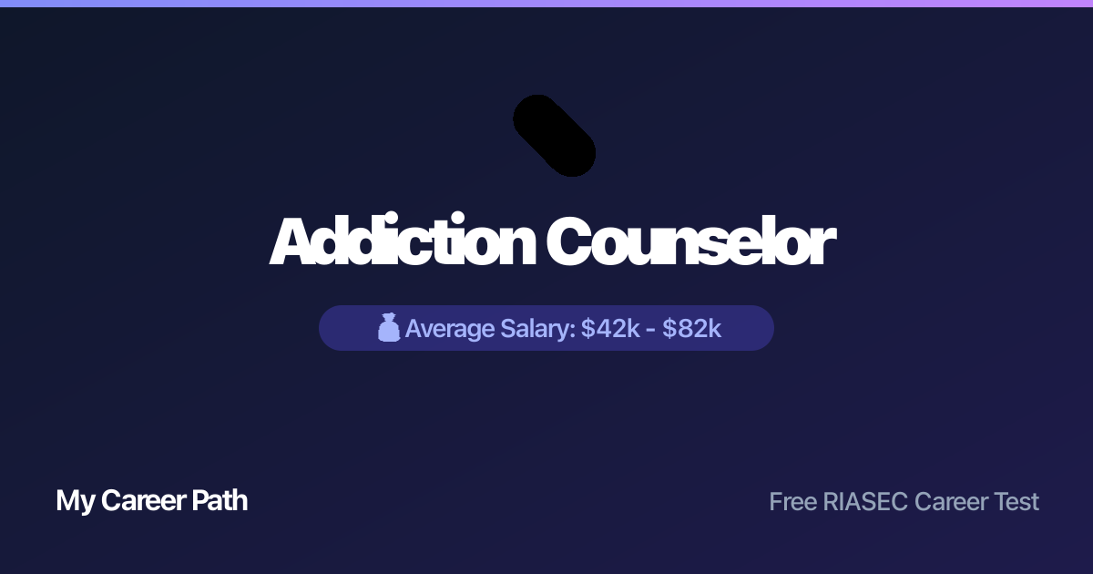 Addiction Counselor career profile — salary, skills, and outlook