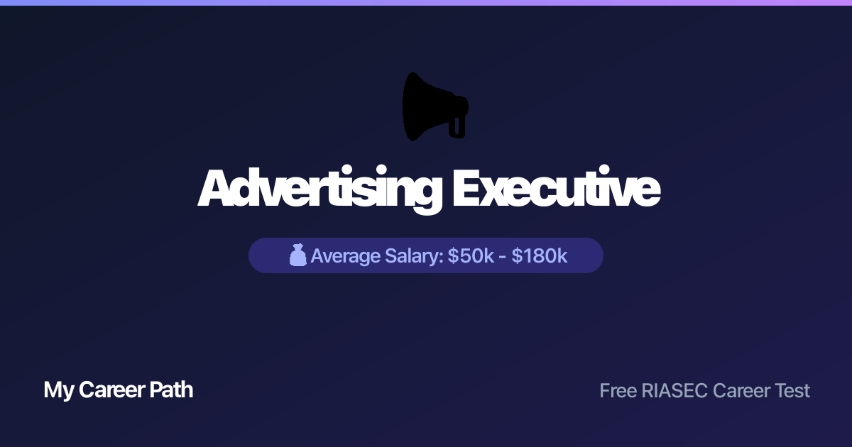 Advertising Executive career profile — salary, skills, and outlook