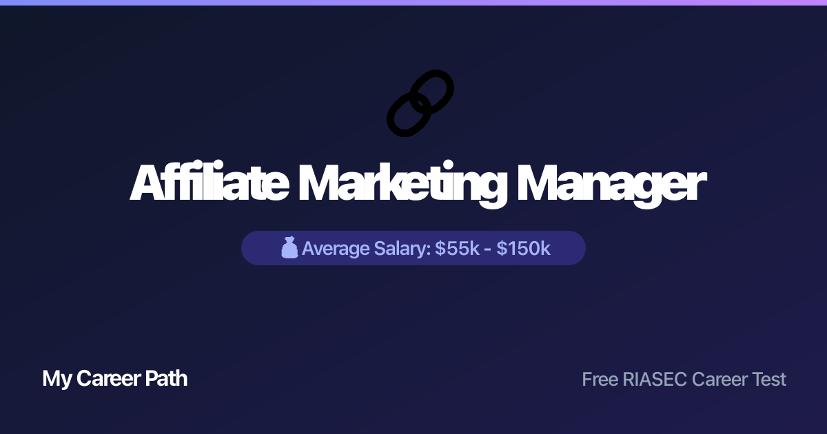 Affiliate Marketing Manager career profile — salary, skills, and outlook