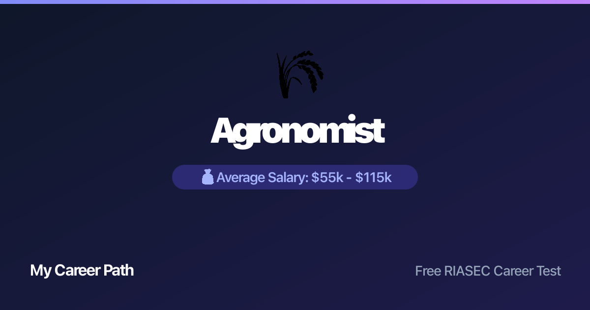 Agronomist career profile — salary, skills, and outlook