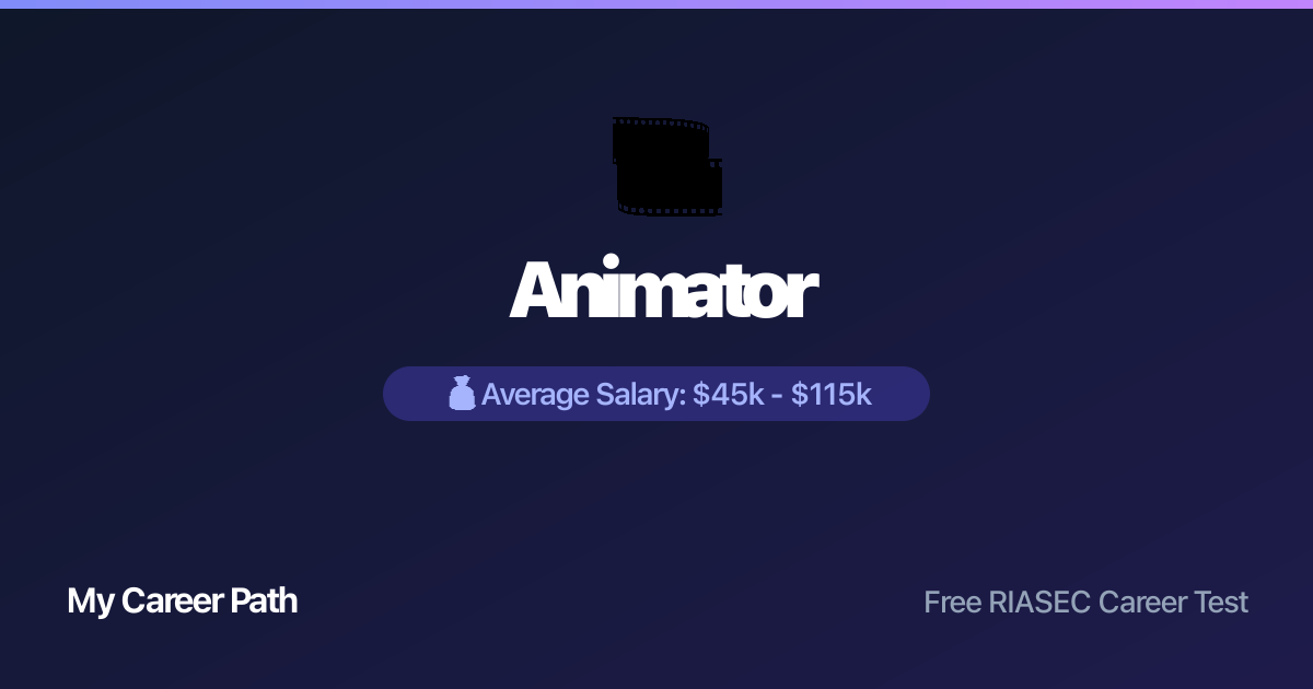 Animator career profile — salary, skills, and outlook
