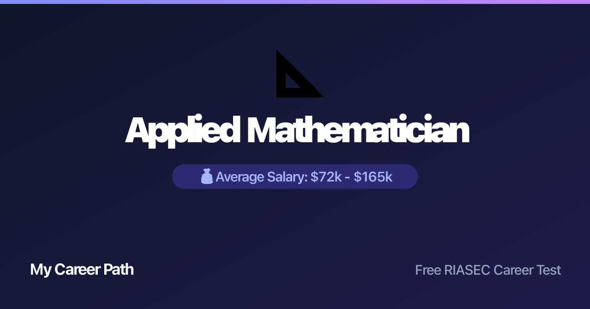 Applied Mathematician career profile — salary, skills, and outlook