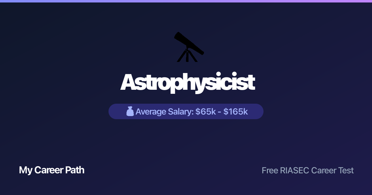 Astrophysicist career profile — salary, skills, and outlook