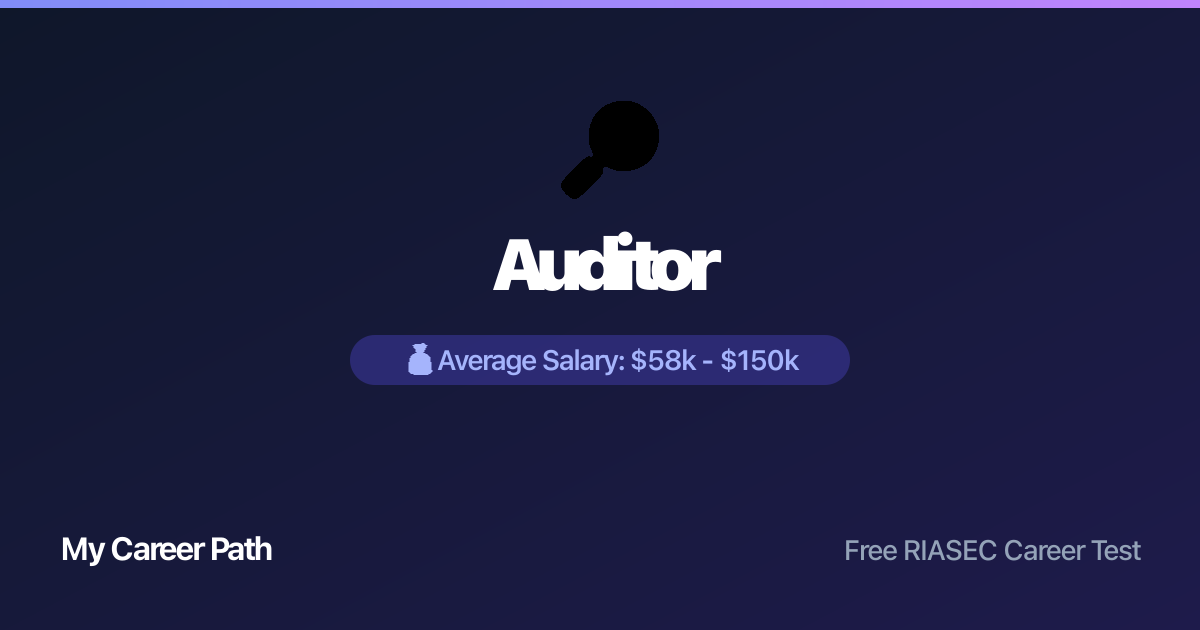 Auditor career profile — salary, skills, and outlook