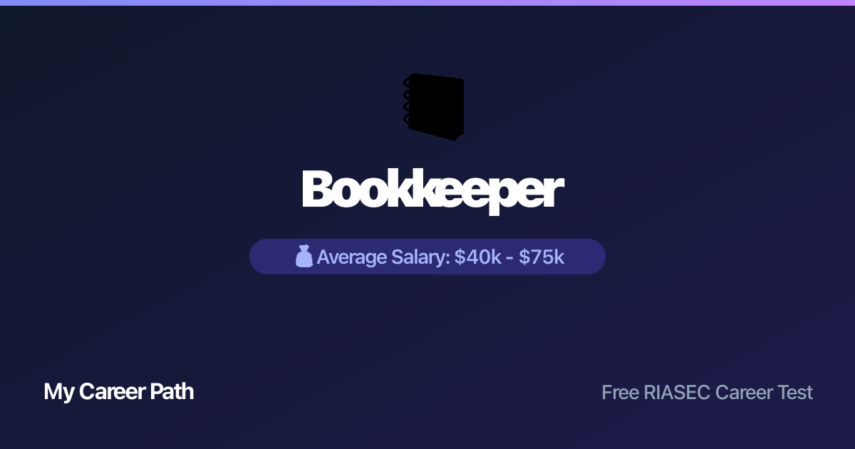 Bookkeeper career profile — salary, skills, and outlook