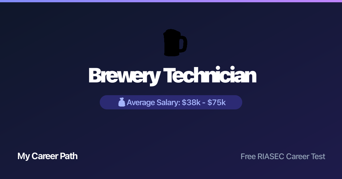 Brewery Technician career profile — salary, skills, and outlook