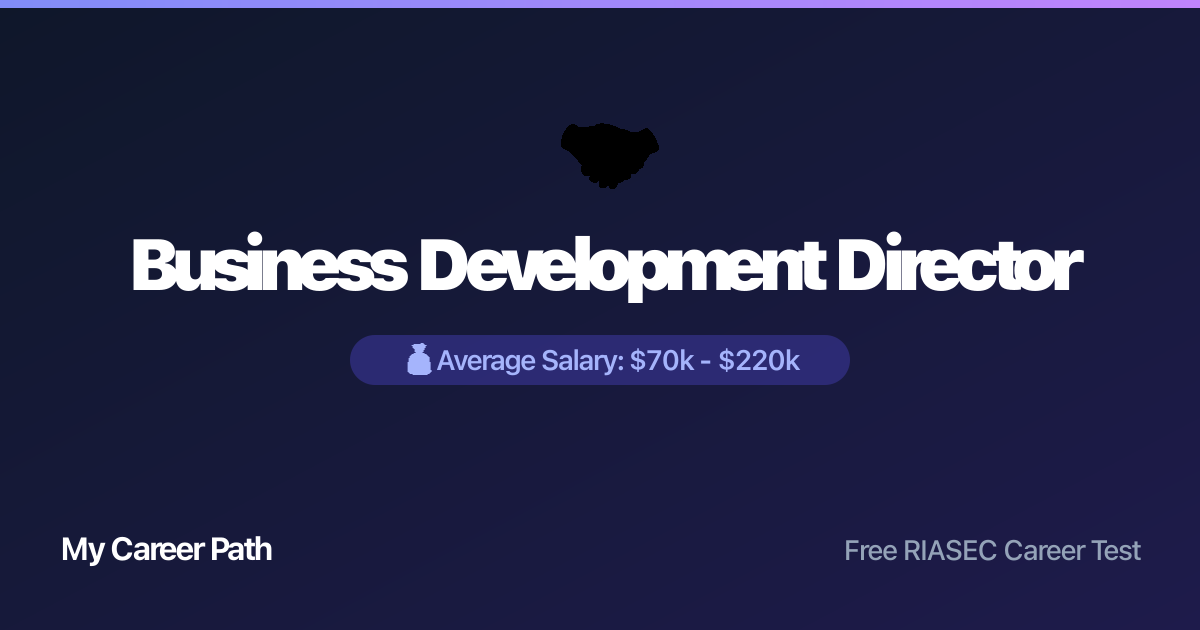 Business Development Director career profile — salary, skills, and outlook