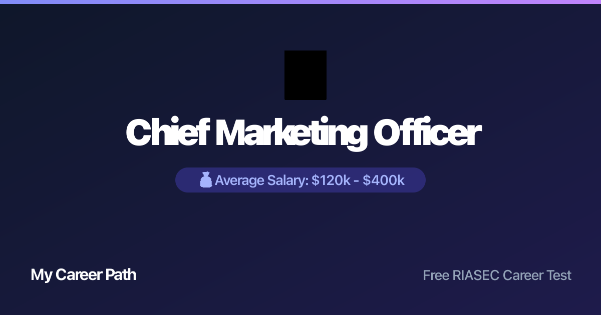 Chief Marketing Officer career profile — salary, skills, and outlook