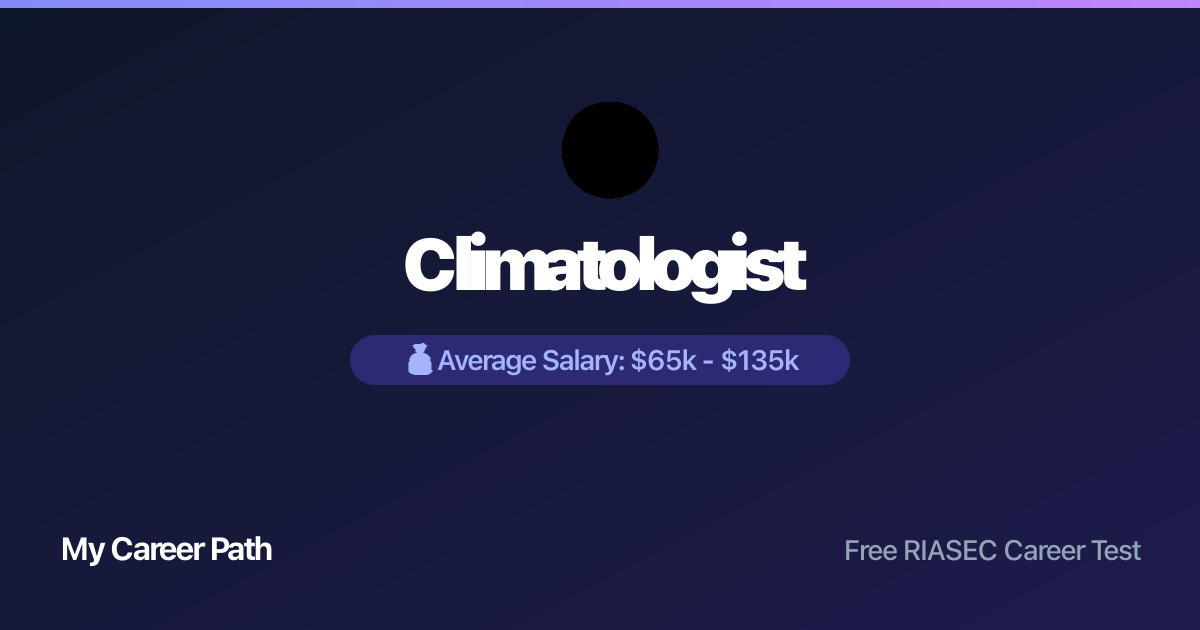 Climatologist career profile — salary, skills, and outlook