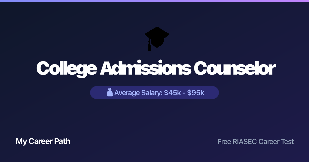 College Admissions Counselor career profile — salary, skills, and outlook