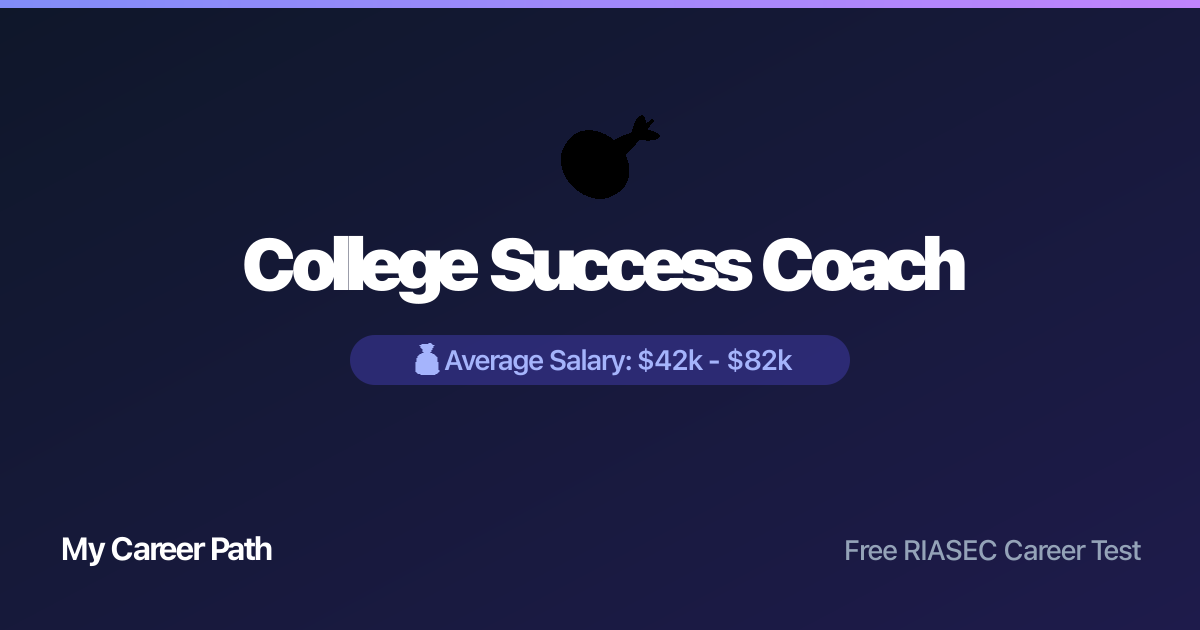 College Success Coach career profile — salary, skills, and outlook