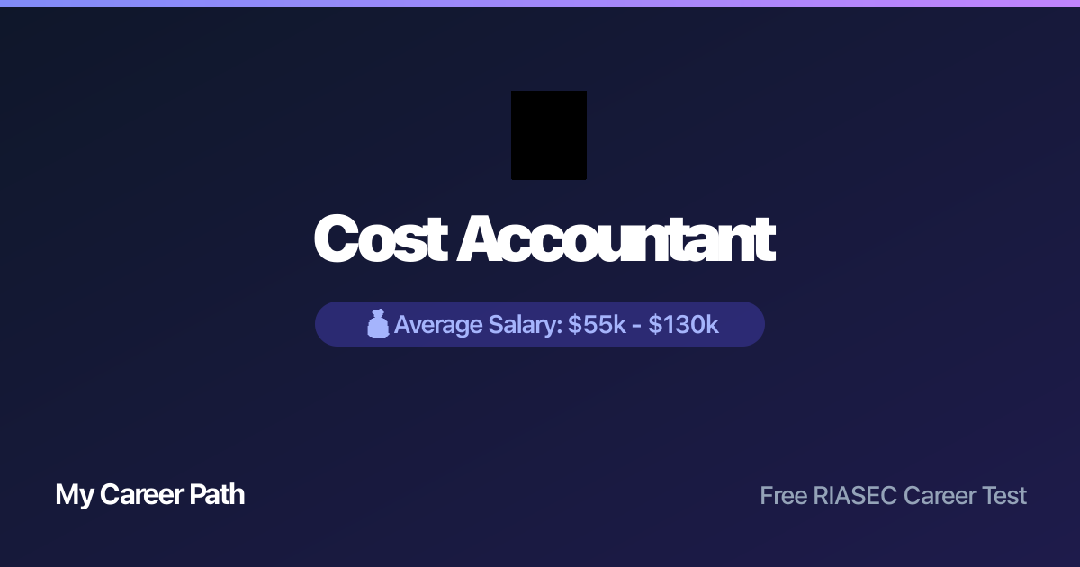 Cost Accountant career profile — salary, skills, and outlook