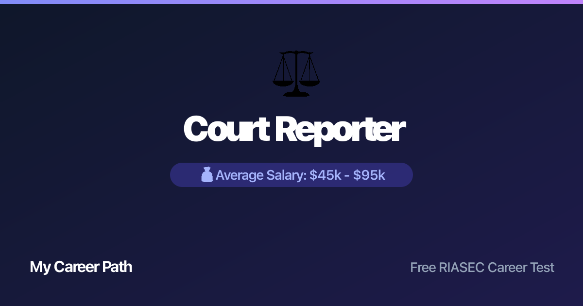 Court Reporter career profile — salary, skills, and outlook