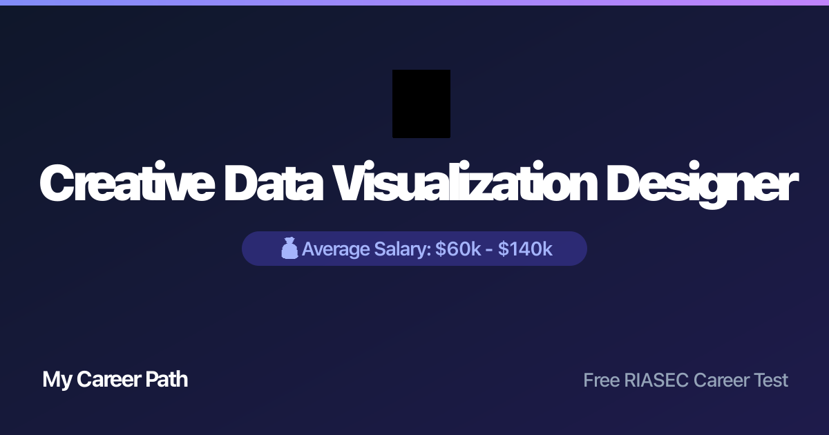 Creative Data Visualization Designer career profile — salary, skills, and outlook