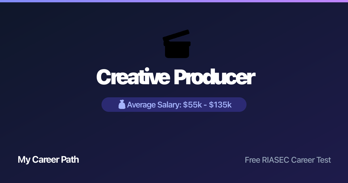 Creative Producer career profile — salary, skills, and outlook