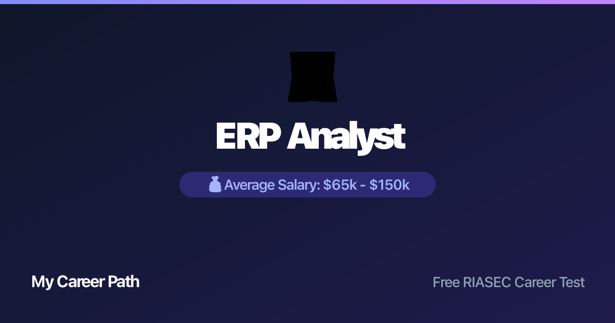 ERP Analyst career profile — salary, skills, and outlook
