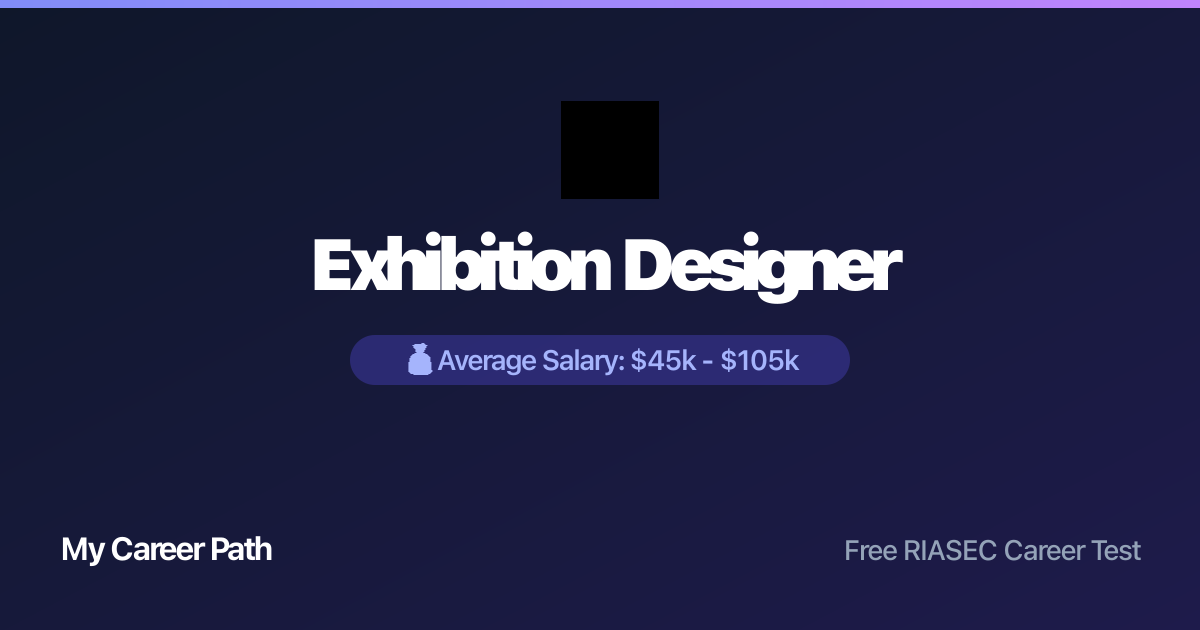 Exhibition Designer career profile — salary, skills, and outlook