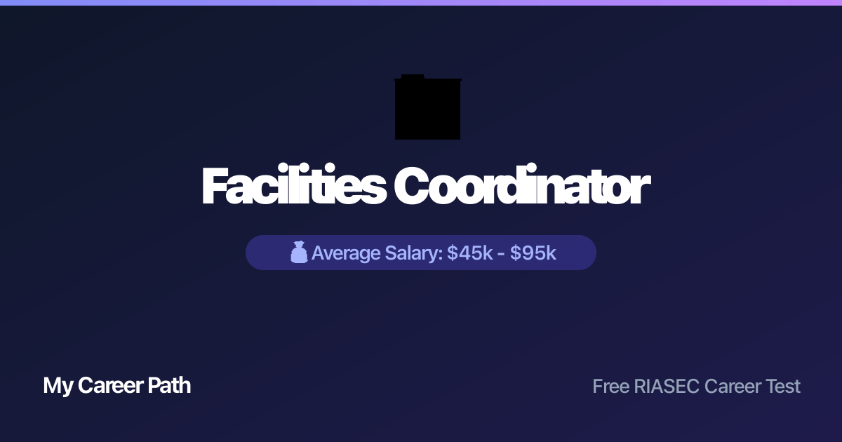 Facilities Coordinator career profile — salary, skills, and outlook