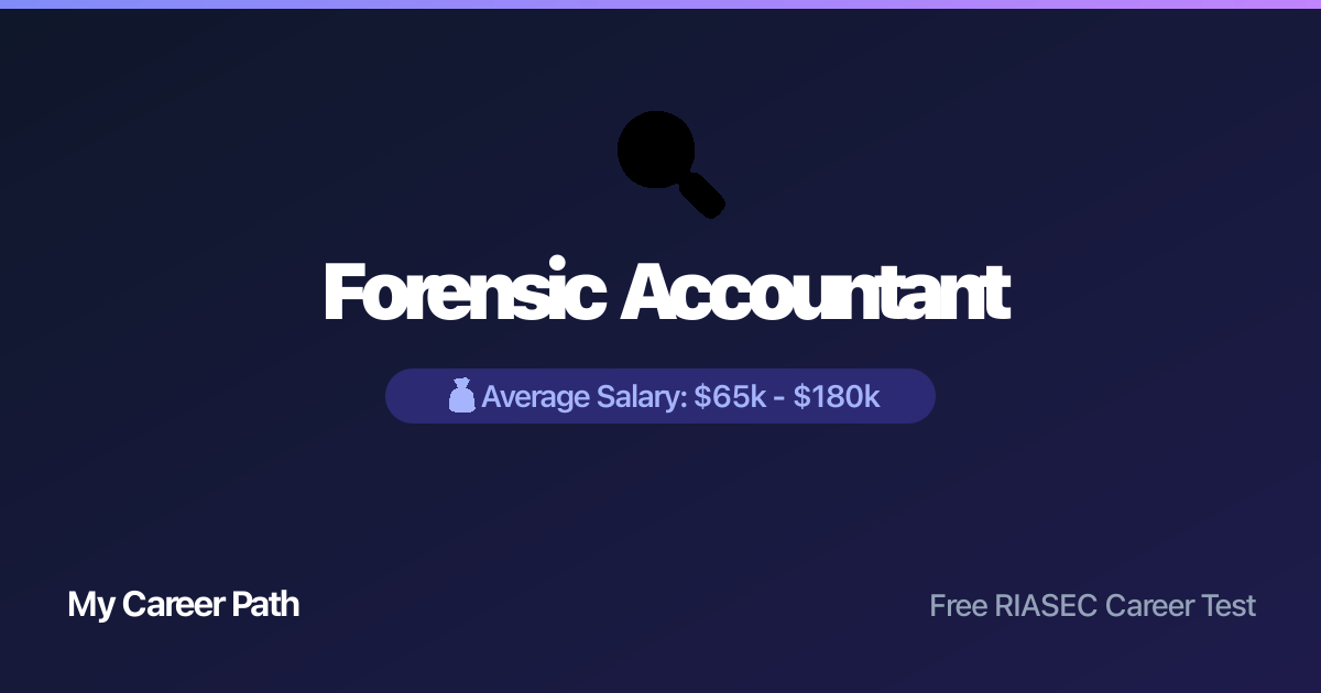 Forensic Accountant career profile — salary, skills, and outlook