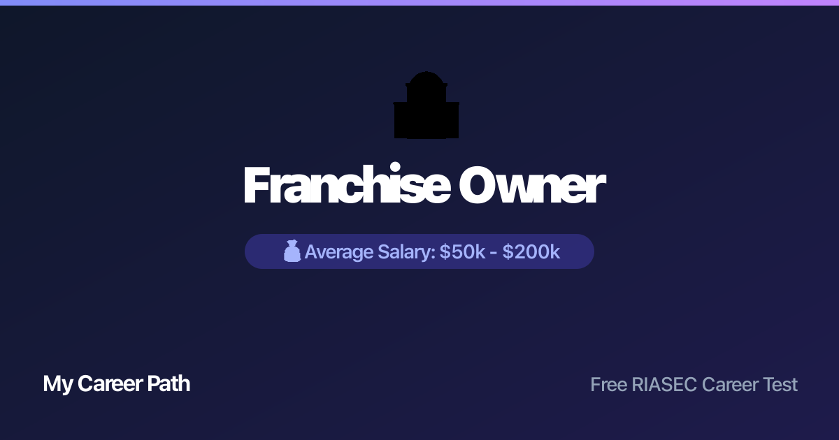 Franchise Owner career profile — salary, skills, and outlook