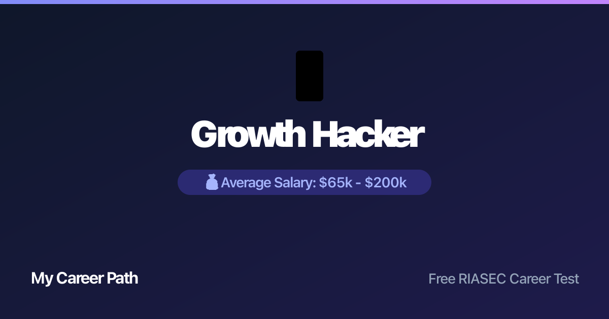 Growth Hacker career profile — salary, skills, and outlook