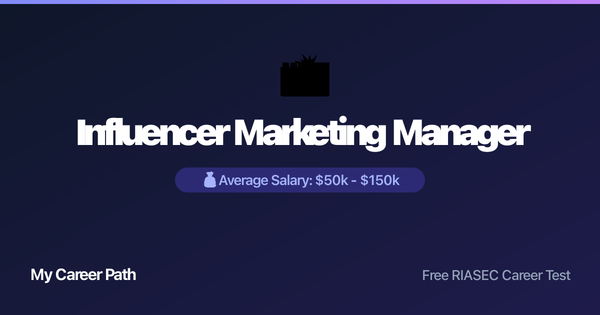Influencer Marketing Manager career profile — salary, skills, and outlook