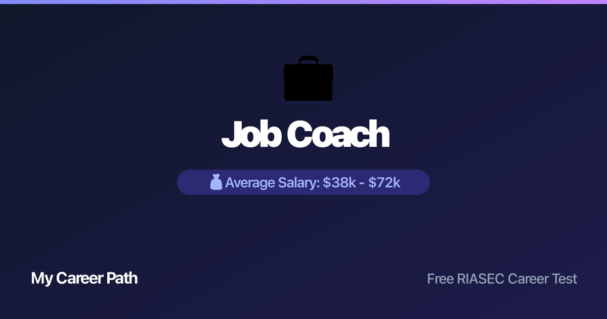 Job Coach career profile — salary, skills, and outlook