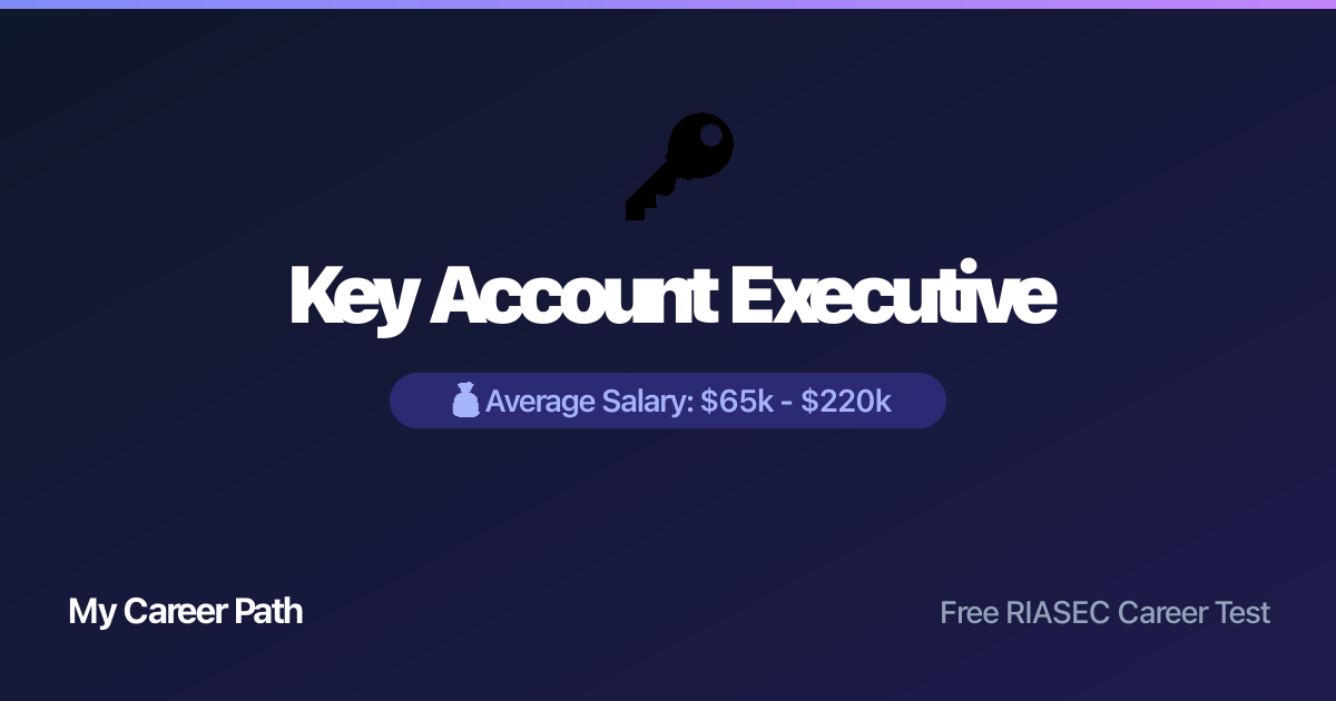 Key Account Executive career profile — salary, skills, and outlook