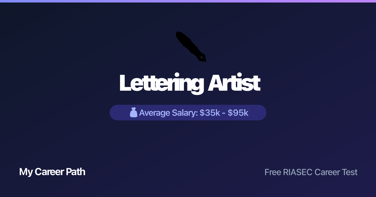 Lettering Artist career profile — salary, skills, and outlook