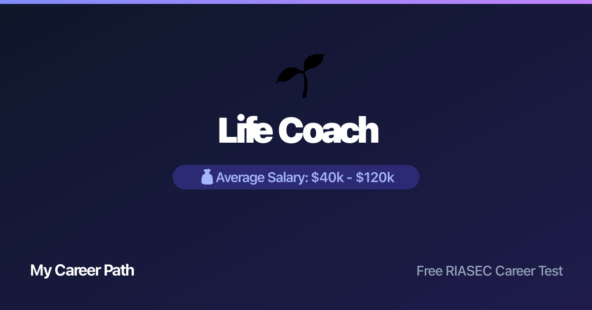 Life Coach career profile — salary, skills, and outlook