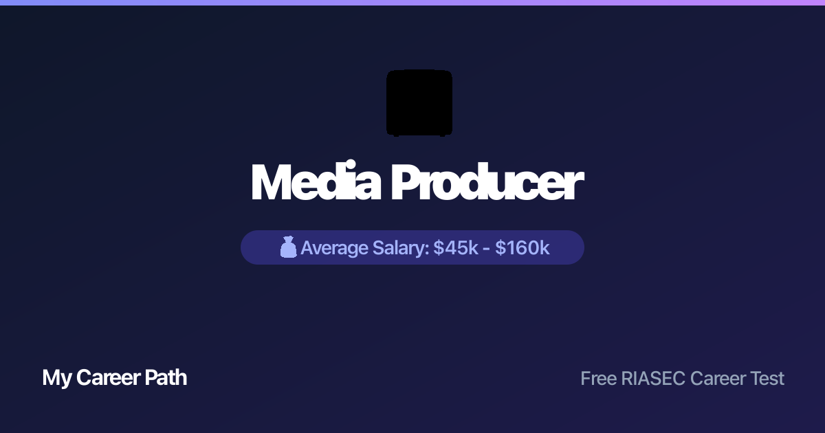 Media Producer career profile — salary, skills, and outlook