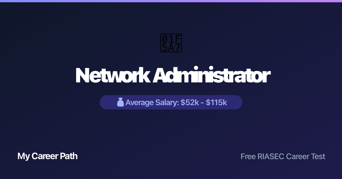 Network Administrator career profile — salary, skills, and outlook
