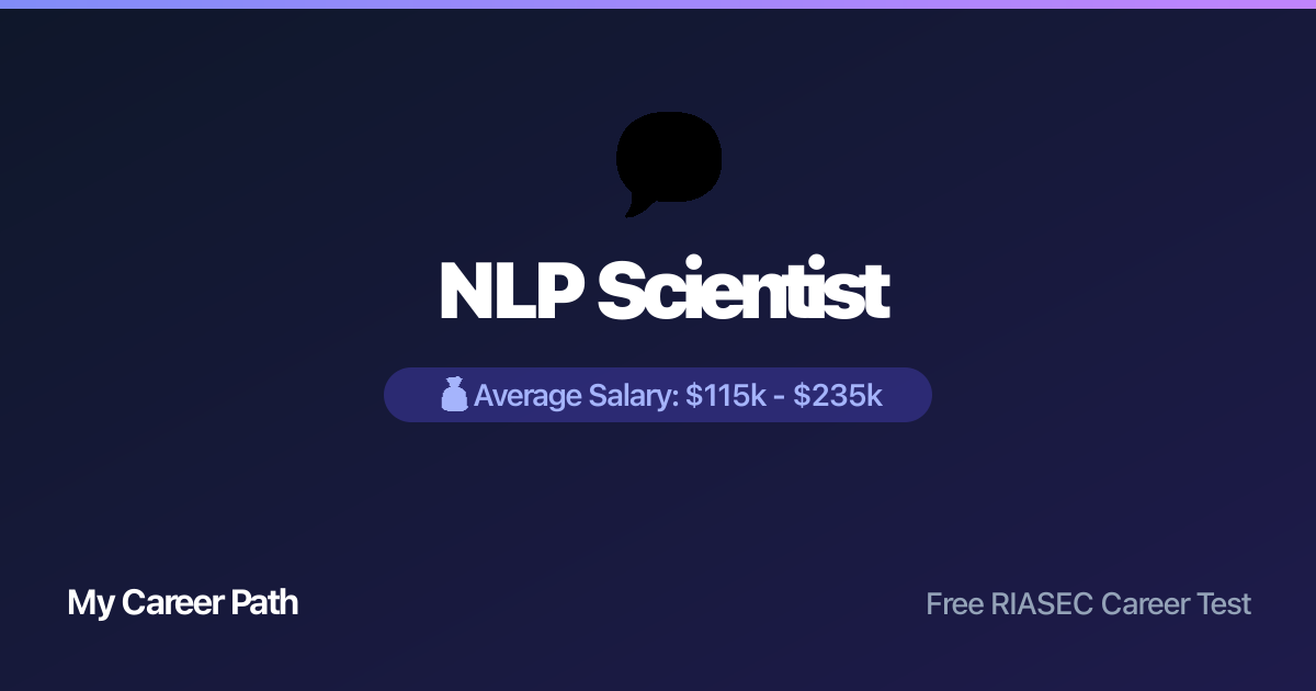 NLP Scientist career profile — salary, skills, and outlook