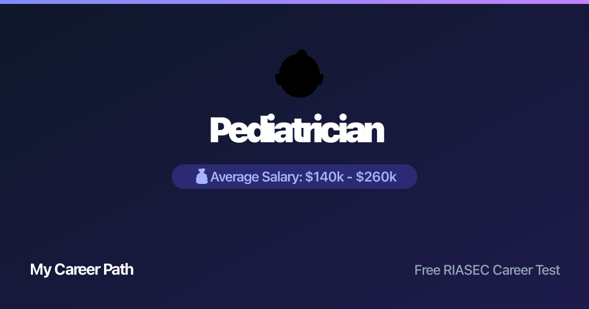 Pediatrician career profile — salary, skills, and outlook