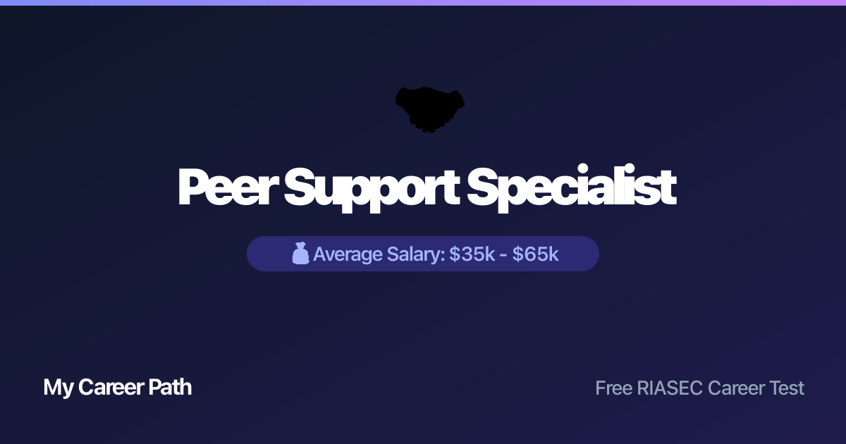 Peer Support Specialist career profile — salary, skills, and outlook