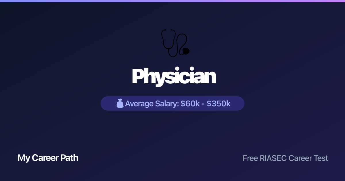 Physician career profile — salary, skills, and outlook