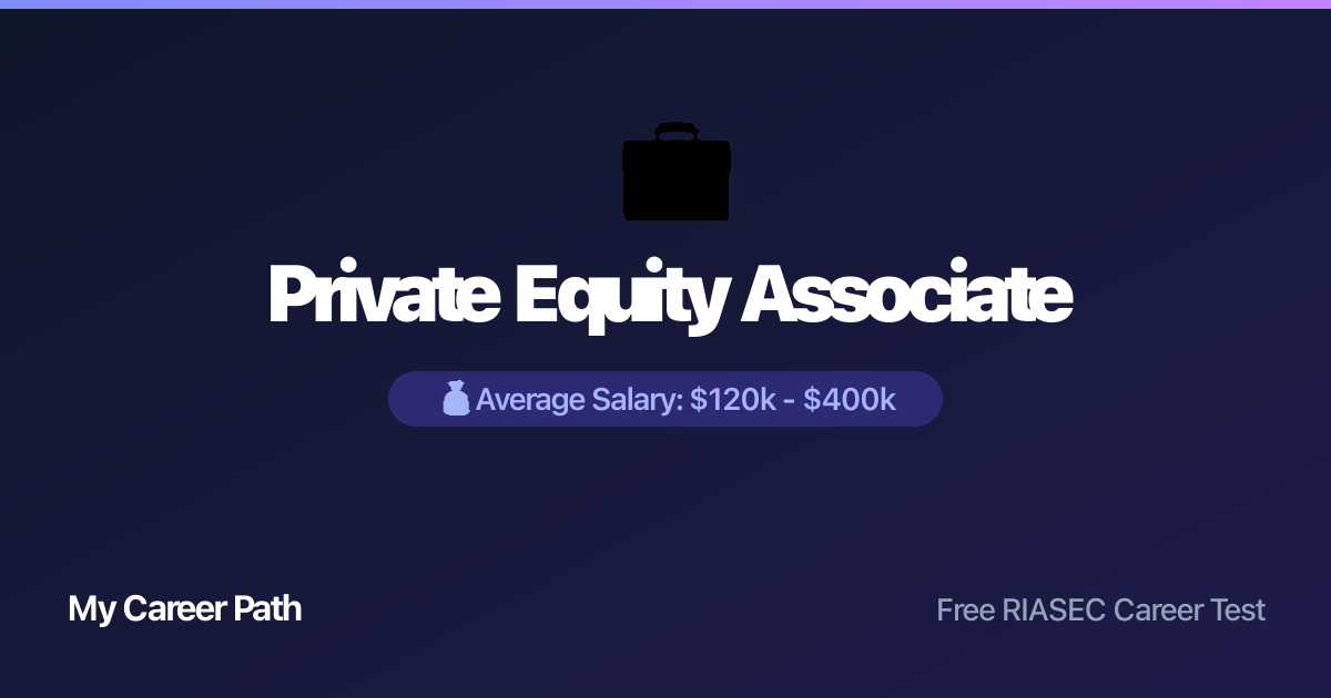 Private Equity Associate career profile — salary, skills, and outlook
