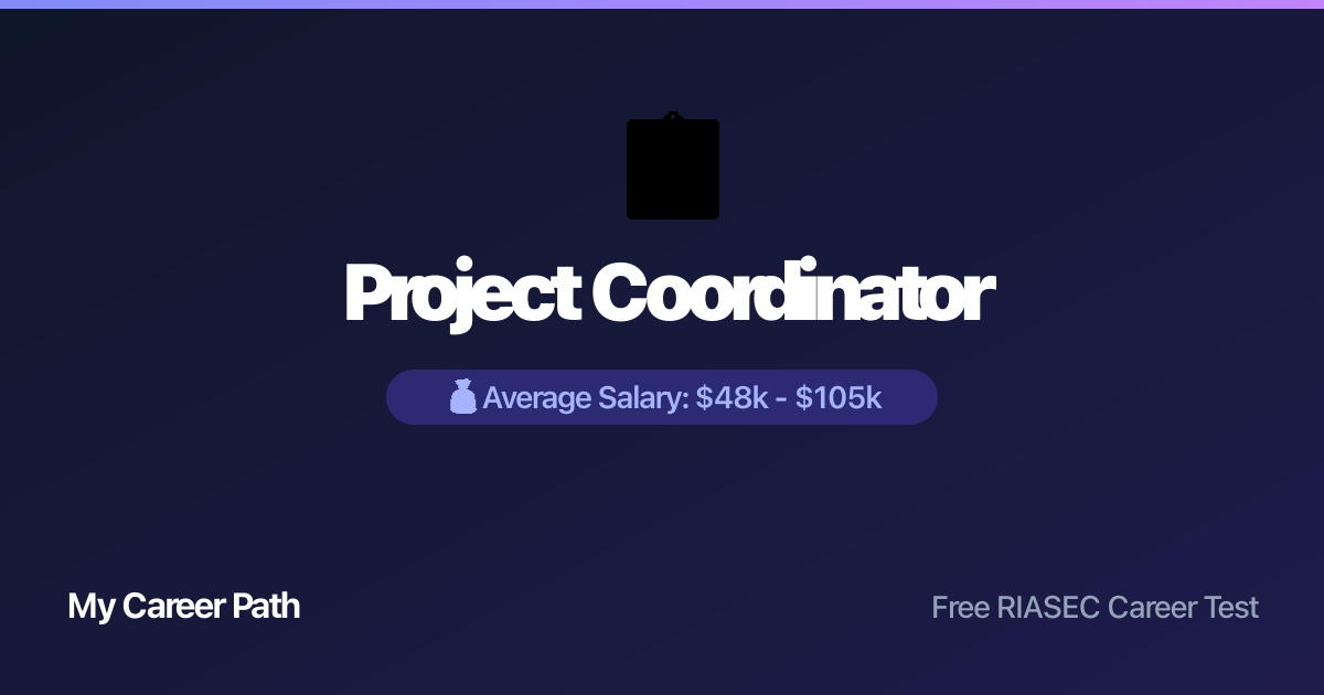 Project Coordinator career profile — salary, skills, and outlook