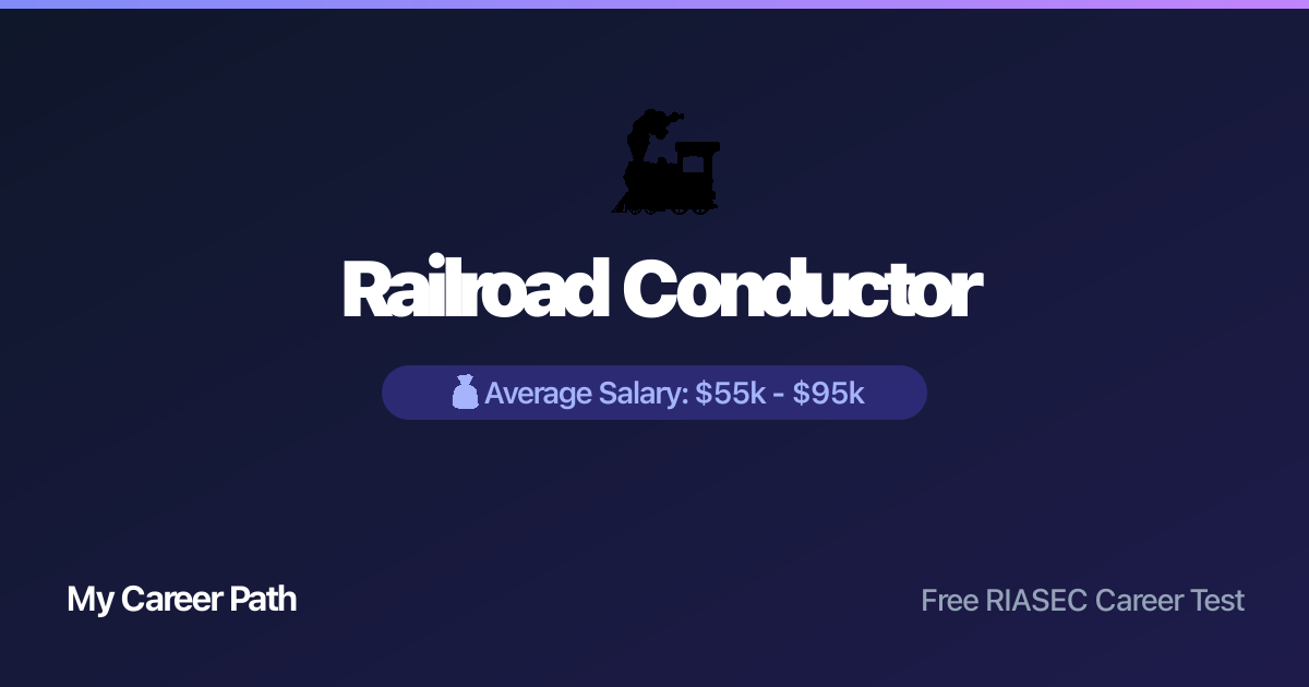 Railroad Conductor career profile — salary, skills, and outlook