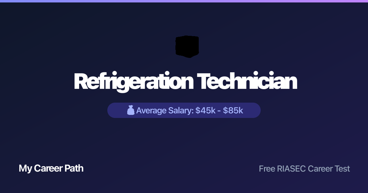 Refrigeration Technician career profile — salary, skills, and outlook