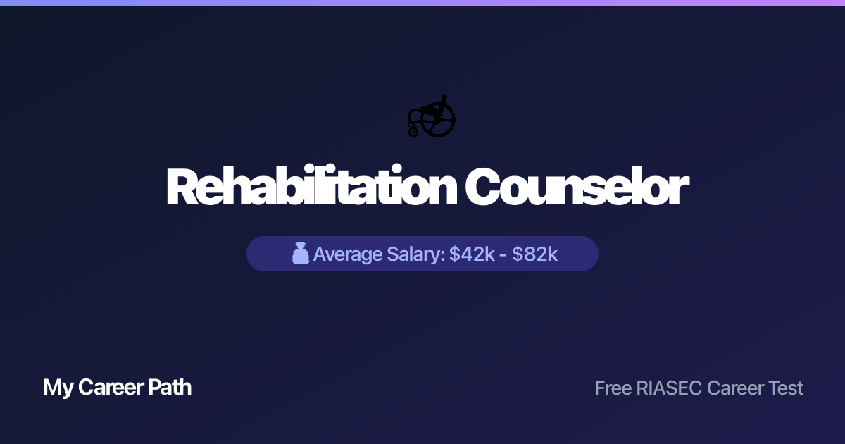 Rehabilitation Counselor career profile — salary, skills, and outlook