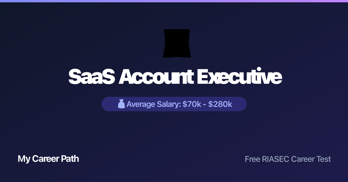 SaaS Account Executive career profile — salary, skills, and outlook