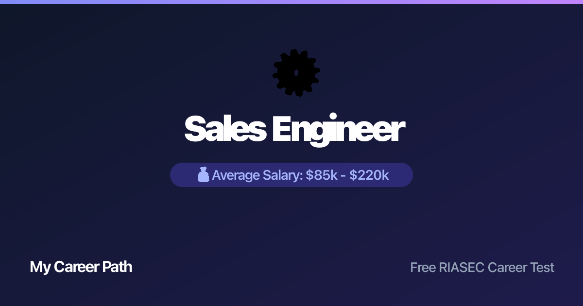 Sales Engineer career profile — salary, skills, and outlook