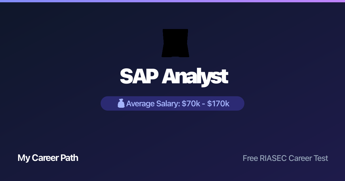 SAP Analyst career profile — salary, skills, and outlook