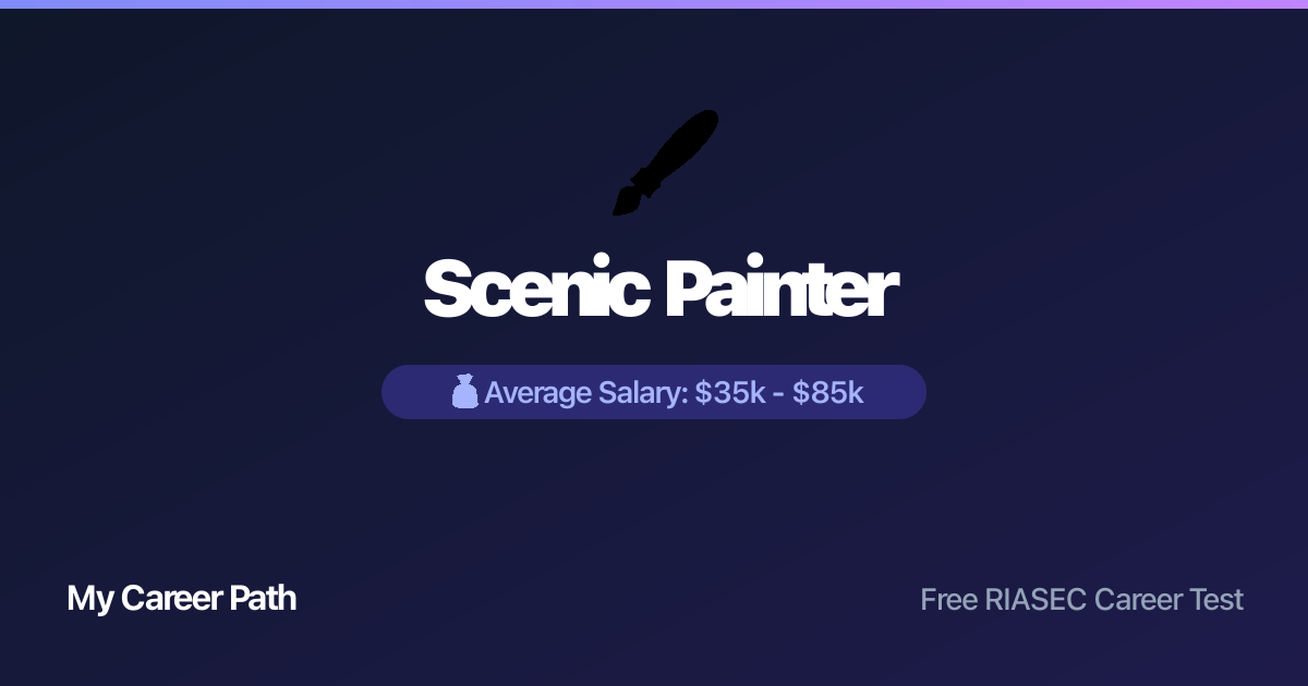 Scenic Painter career profile — salary, skills, and outlook