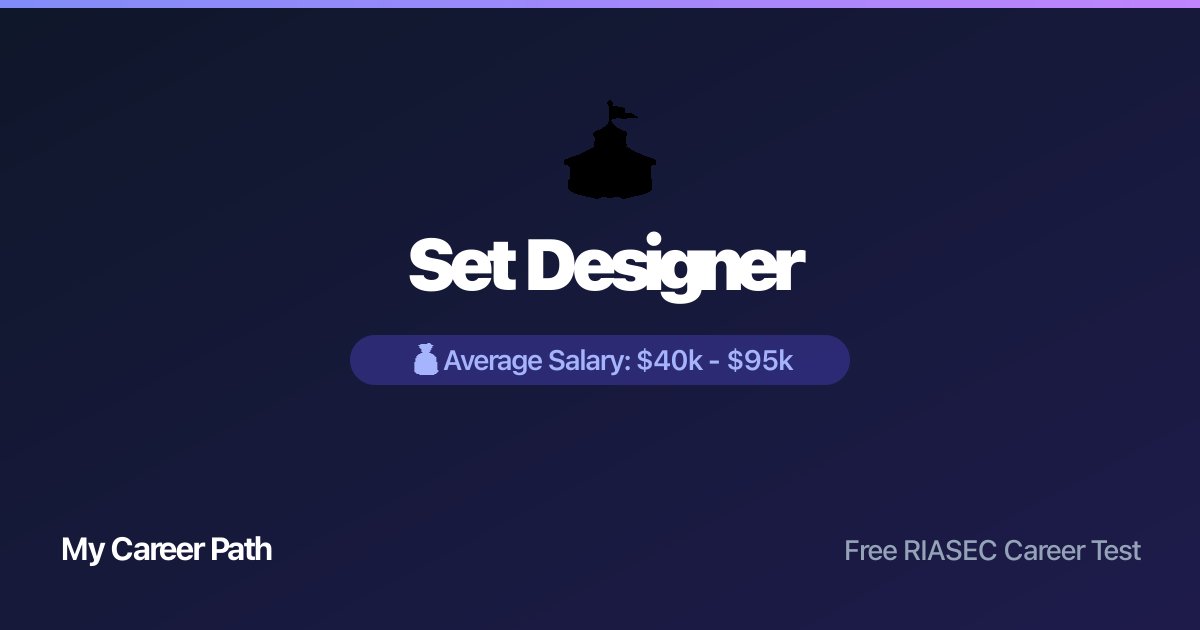 Set Designer career profile — salary, skills, and outlook