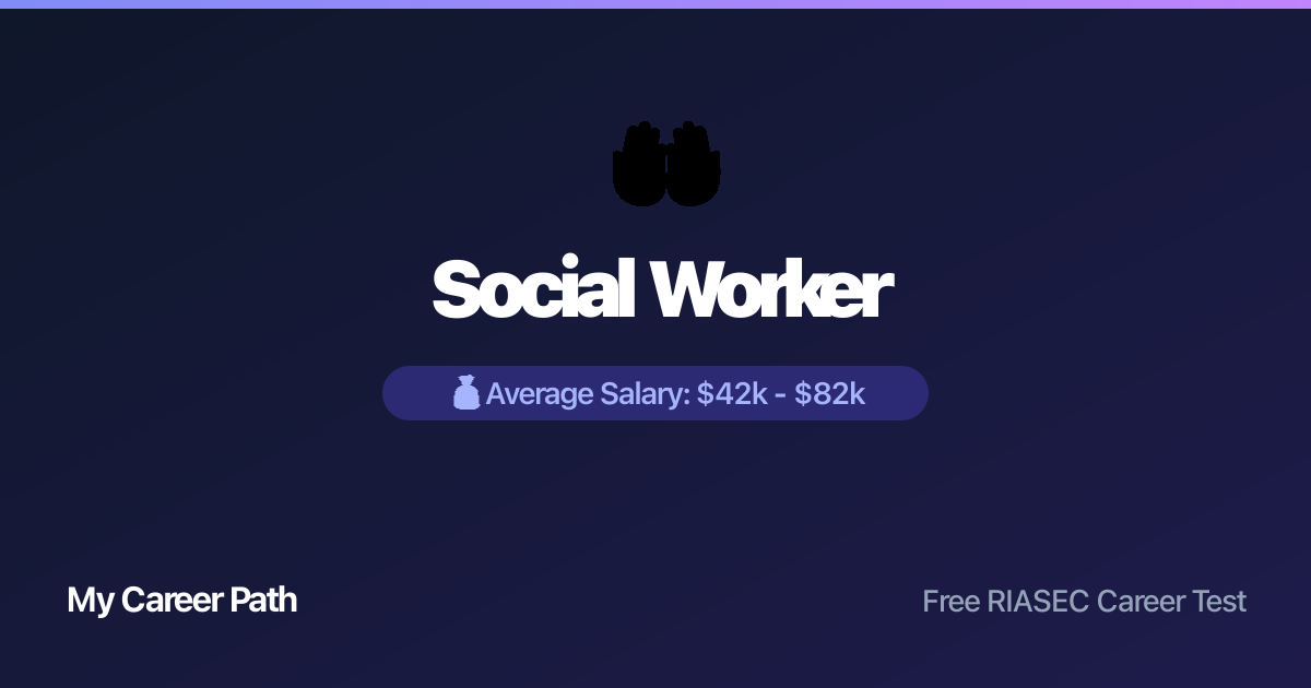 Social Worker career profile — salary, skills, and outlook