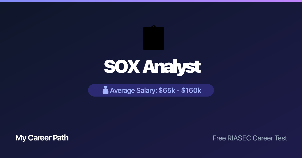 SOX Analyst career profile — salary, skills, and outlook